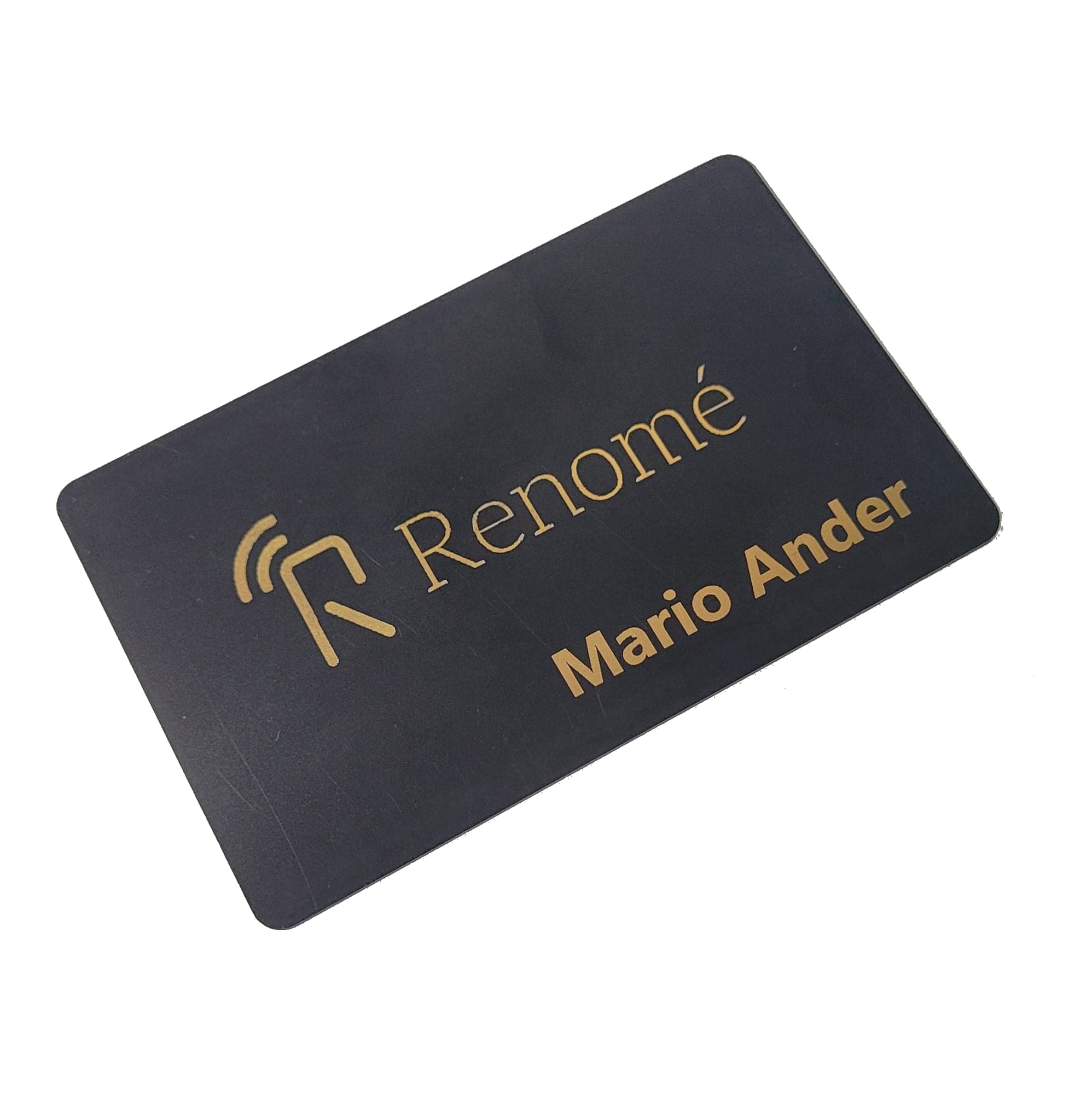 Kovová vizitka - Černá