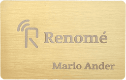 Kovová vizitka - Zlatá thumbnail